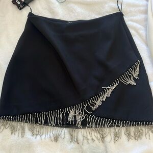 Zara rhinestone embellishment skirt